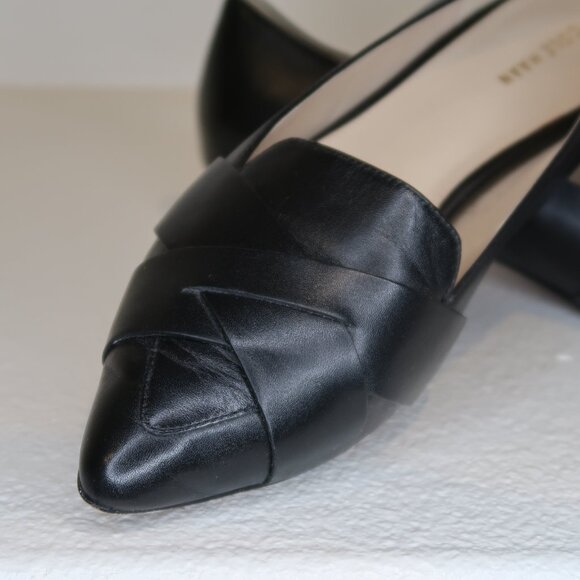Cole Haan SIZE 7 Camila Skimmer Pointed Toe Flats Women Black Leather - Picture 3 of 8